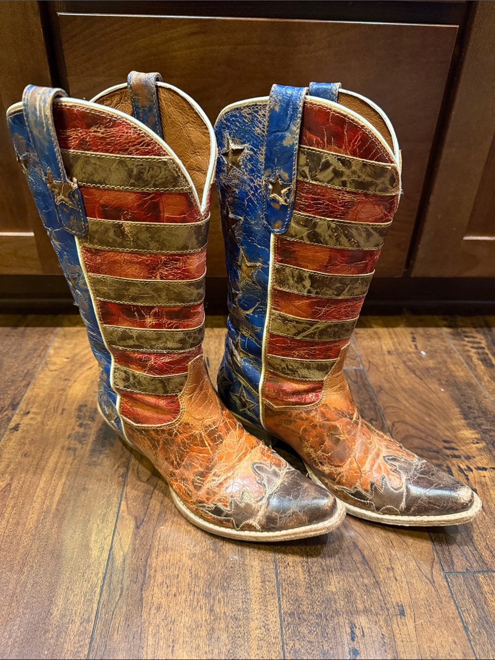 Dan Post Women's Stars & Stripes Western Boots - Snip Toe
